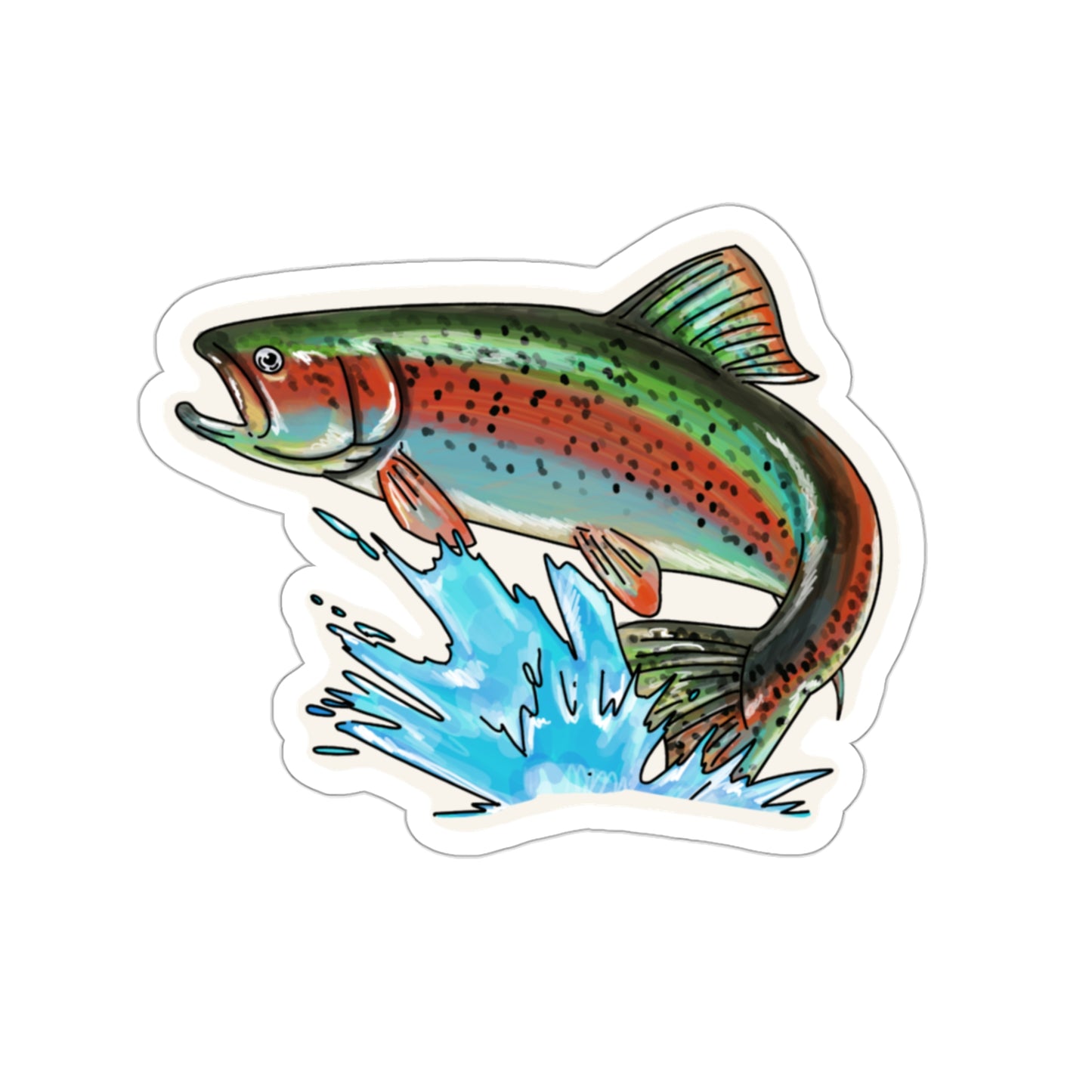 Trout Sticker