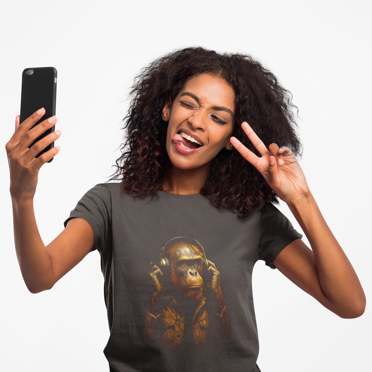 Gorilla Lost in the Beat Tee