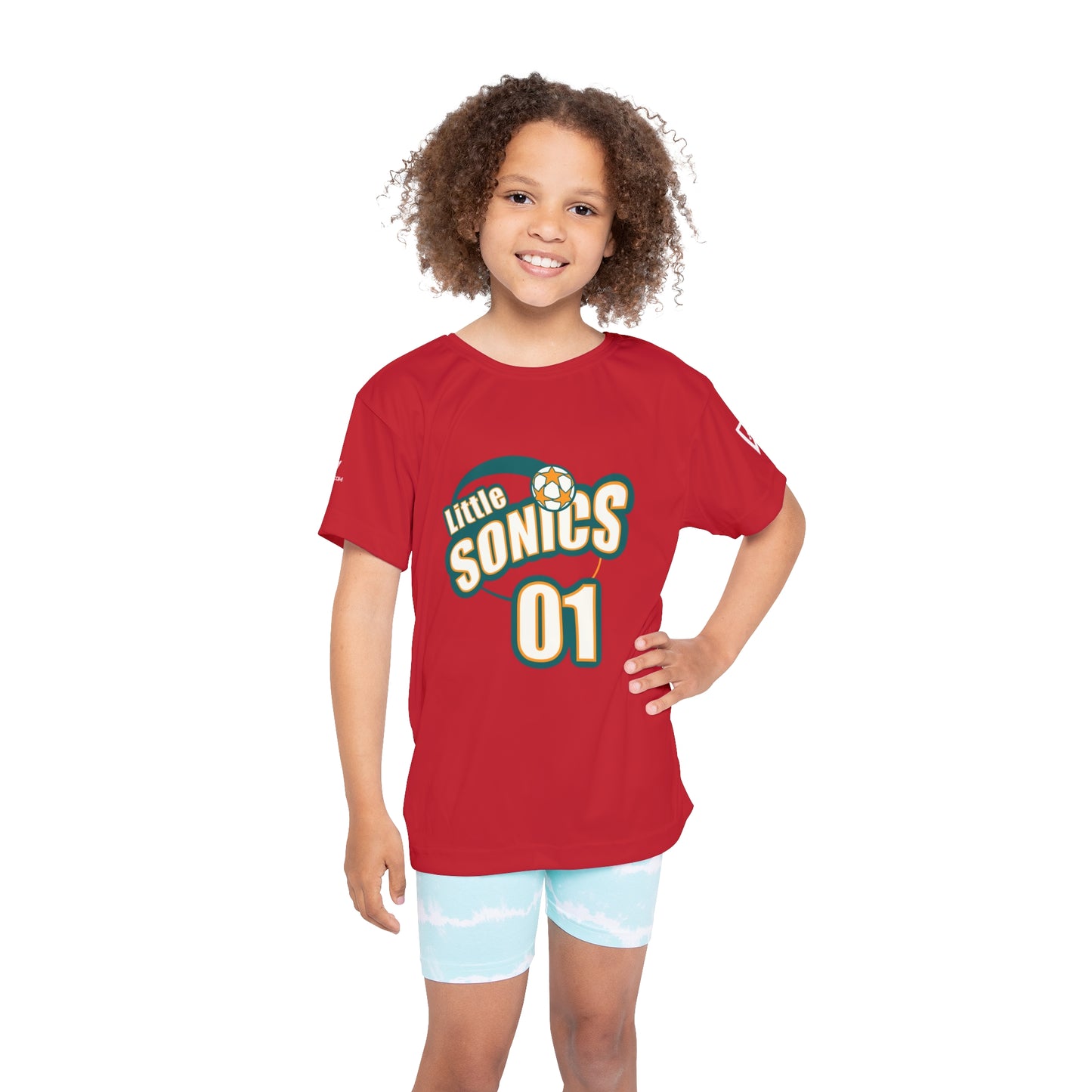 01 Red Kids Sports Jersey (AOP)