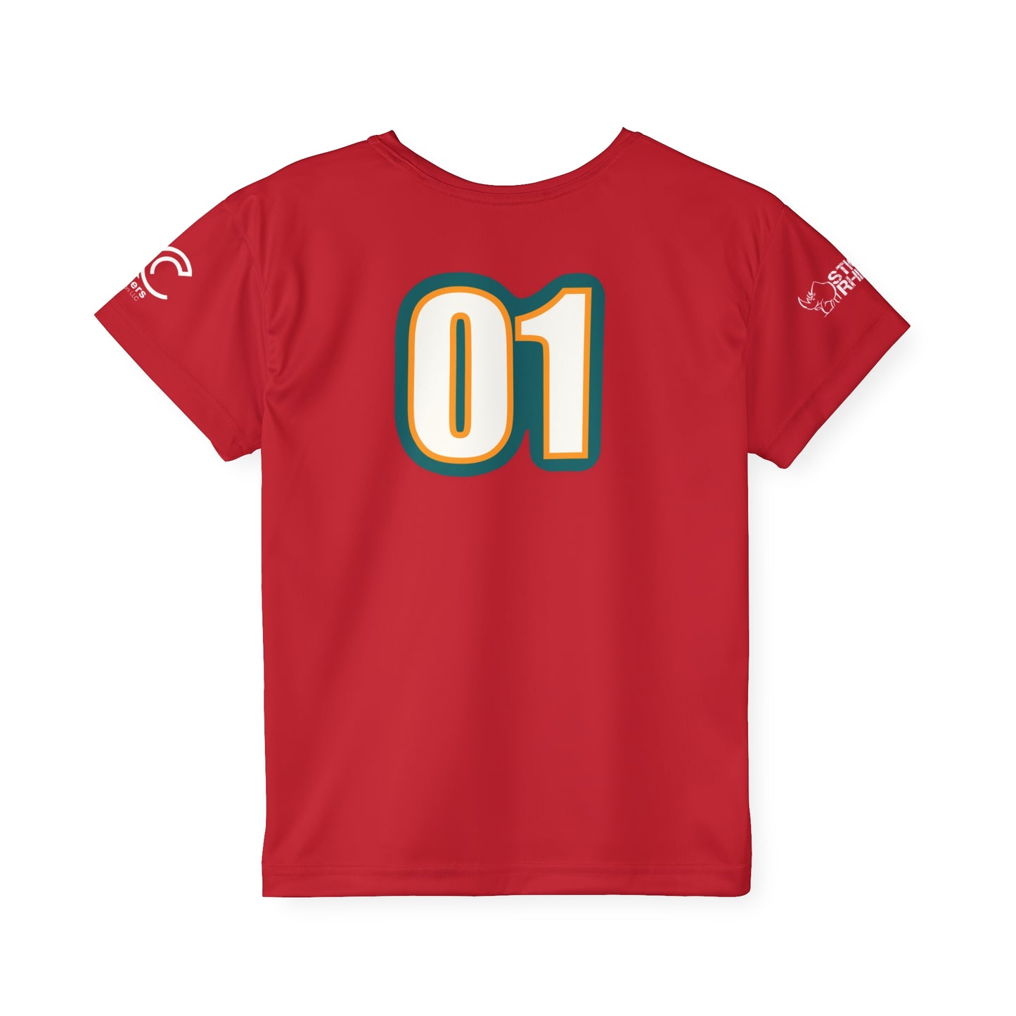 01 Red Kids Sports Jersey (AOP)